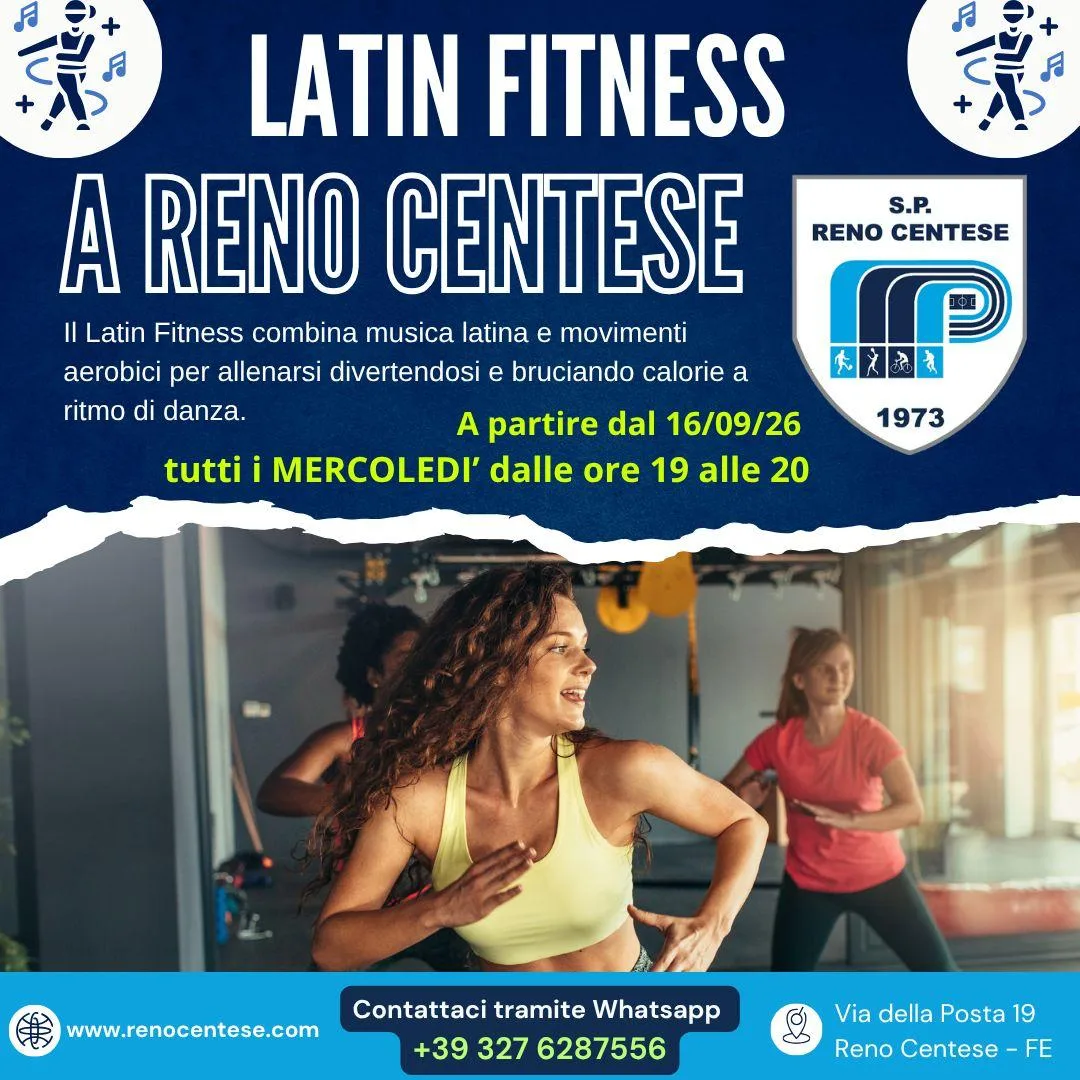 Volantino corso Latin Fitness a Reno Centese