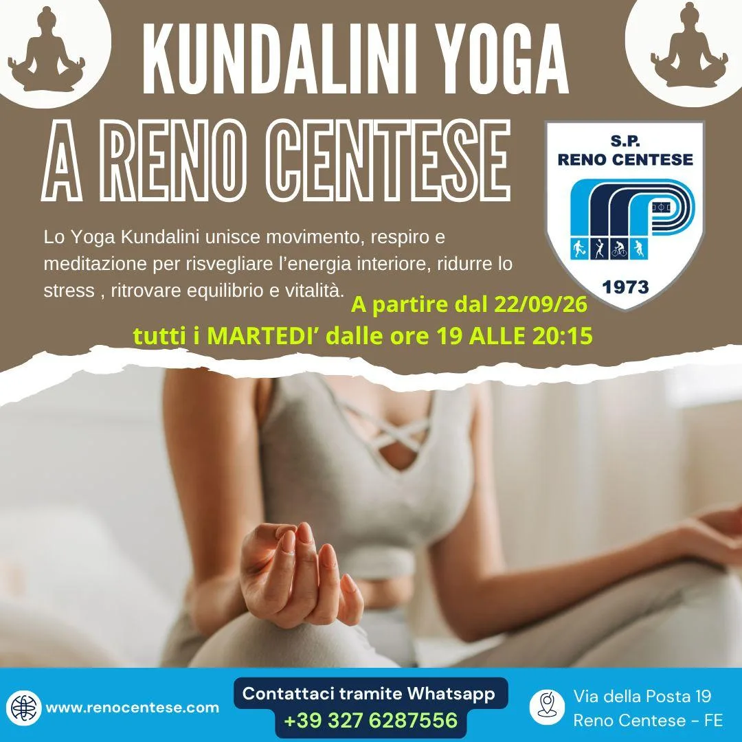 Volantino corso Kundalini Yoga a Reno Centese