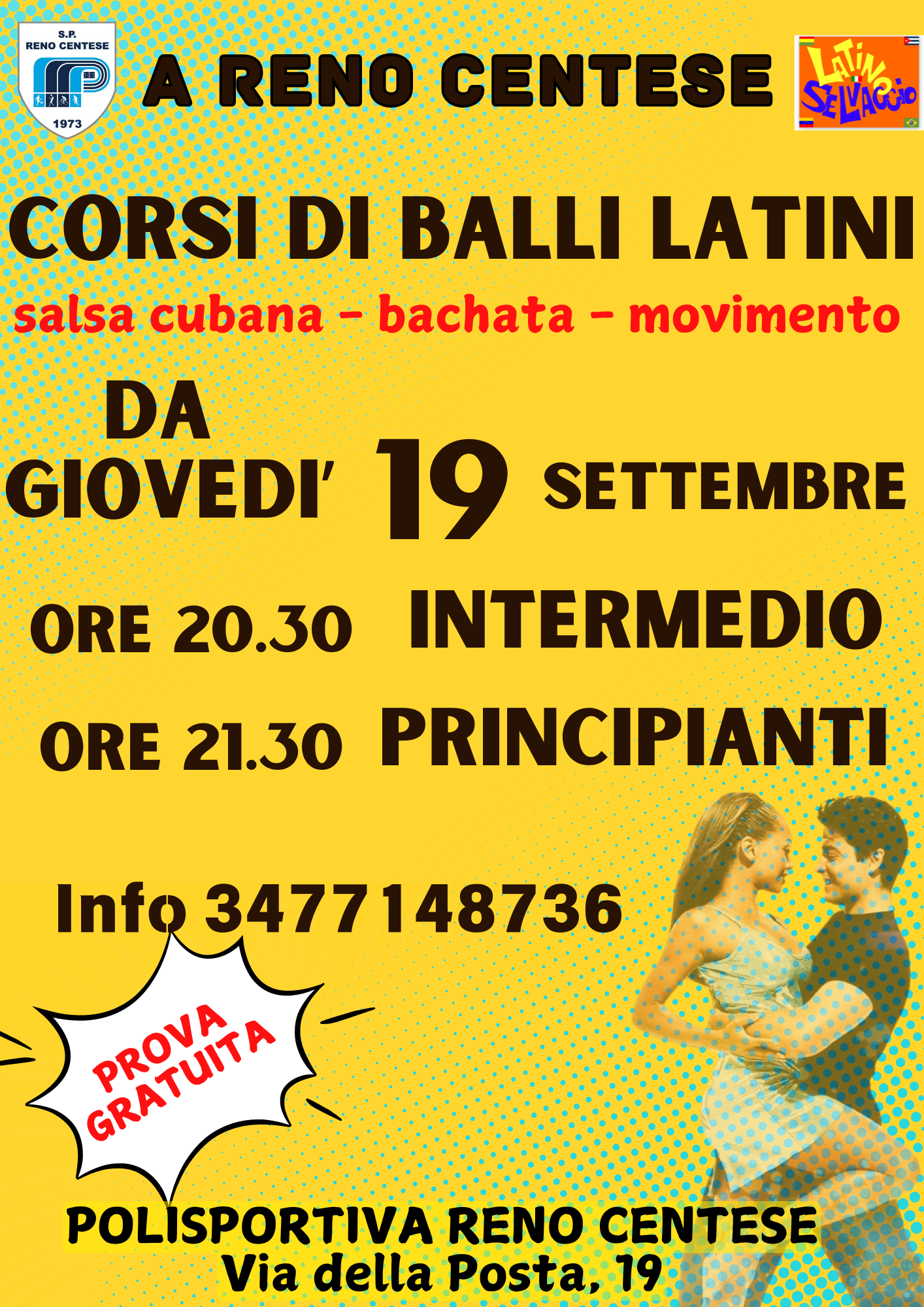 Corsi di Balli Latini a Reno Centese – Salsa Cubana e Bachata