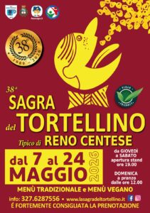 ✨SAGRA DEL TORTELLINO DI RENO CENTESE ✨ – 38^ Edizione – MAGGIO 2025